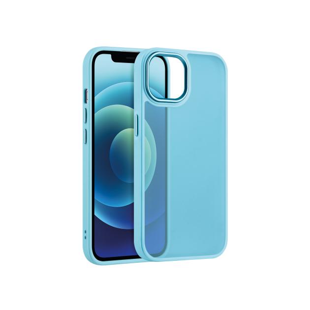 Coque Satin Matte Bleu Dragée iPhone - ELITE PHONE
