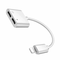 Adaptateur audio et chargeur double Lightning