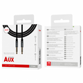 Câble Audio Prise Jack à Jack - D-power F7044/B7044 - 1M Noir