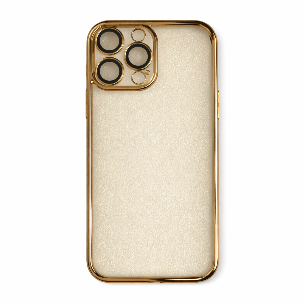 Coque de téléphone Dorée avec protection caméra IPhone