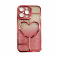 Coque de téléphone en forme de cœur Rose-pâle Gris IPhone
