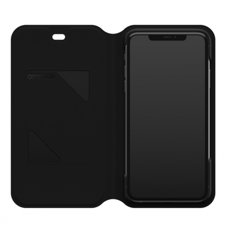Étui Rabat Portefeuille Otterbox Strada Noir IPhone