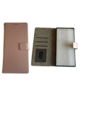 Coque à Rabat en similicuir TPU Rose Dorée Samsung