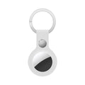 Porte clé AirTag en cuir Blanc