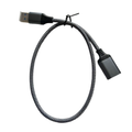 Rallonge USB Mâle vers USB Femelle Nylon tressé 0,5M Gris